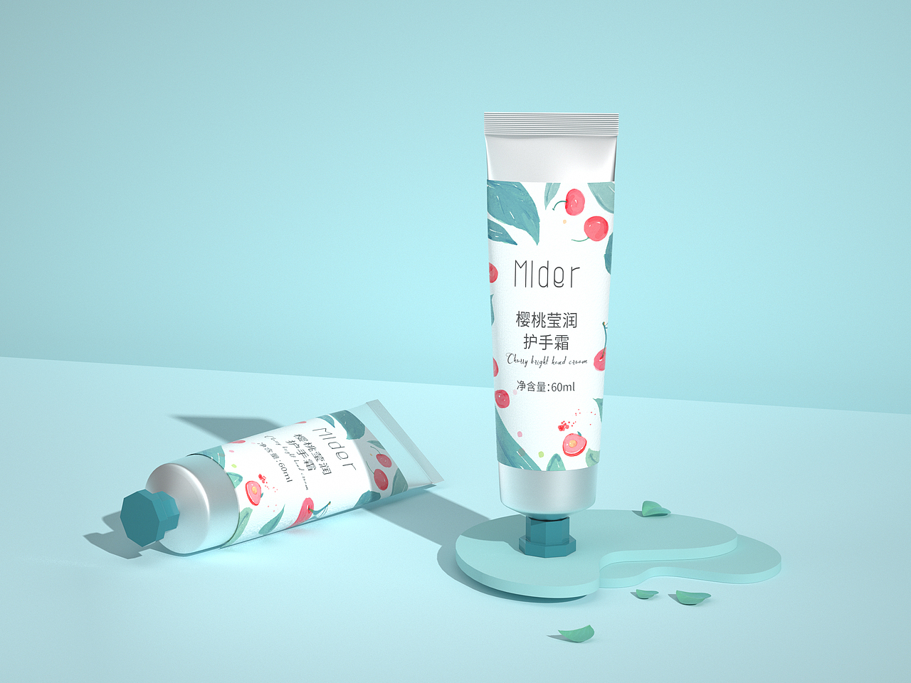 Mlder樱桃莹润护手霜包装设计（图ZMjYwNTkwNzk2） - 包装 - 站酷设计师Talina娜原创素材 - 站酷ZCOOL