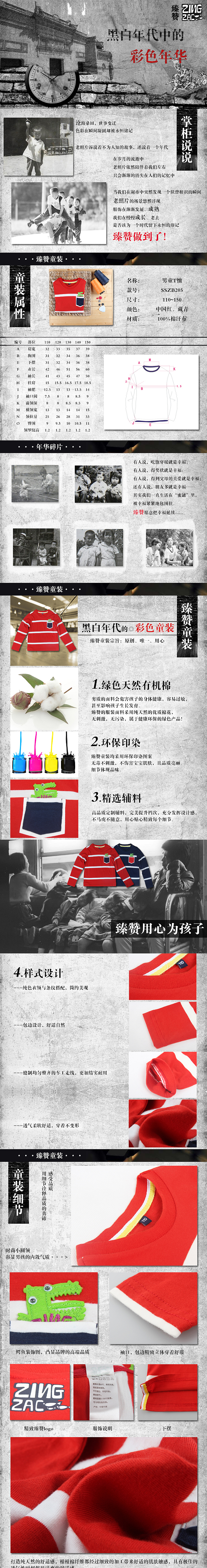 复古怀旧童装风格详情页设计（图ZNDY5MTQ5MzI=） - 电商 - 站酷设计师品牌定位设计师原创素材 - 站酷ZCOOL