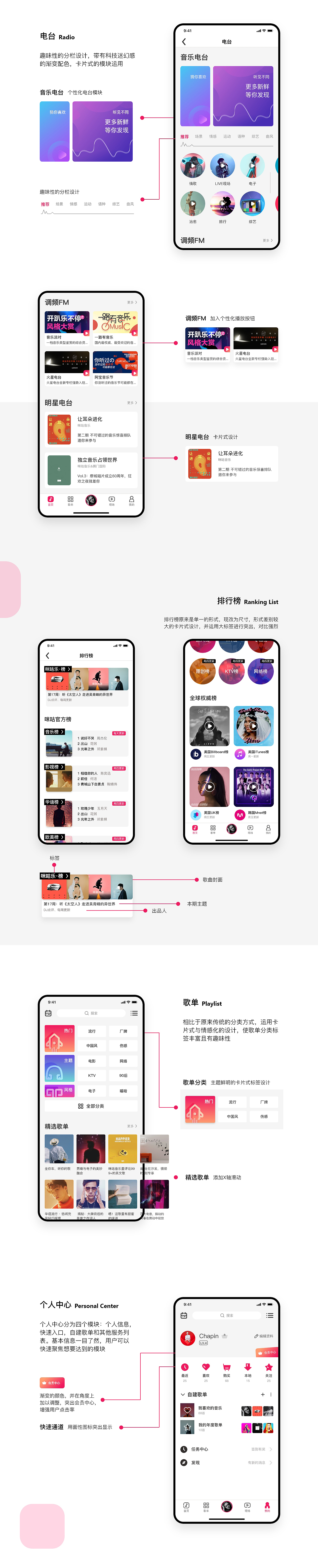 咪咕音乐APP UI Redesign