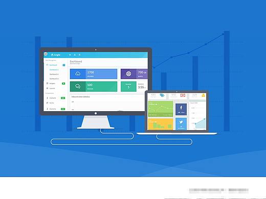 一组扁平化登录页面设计