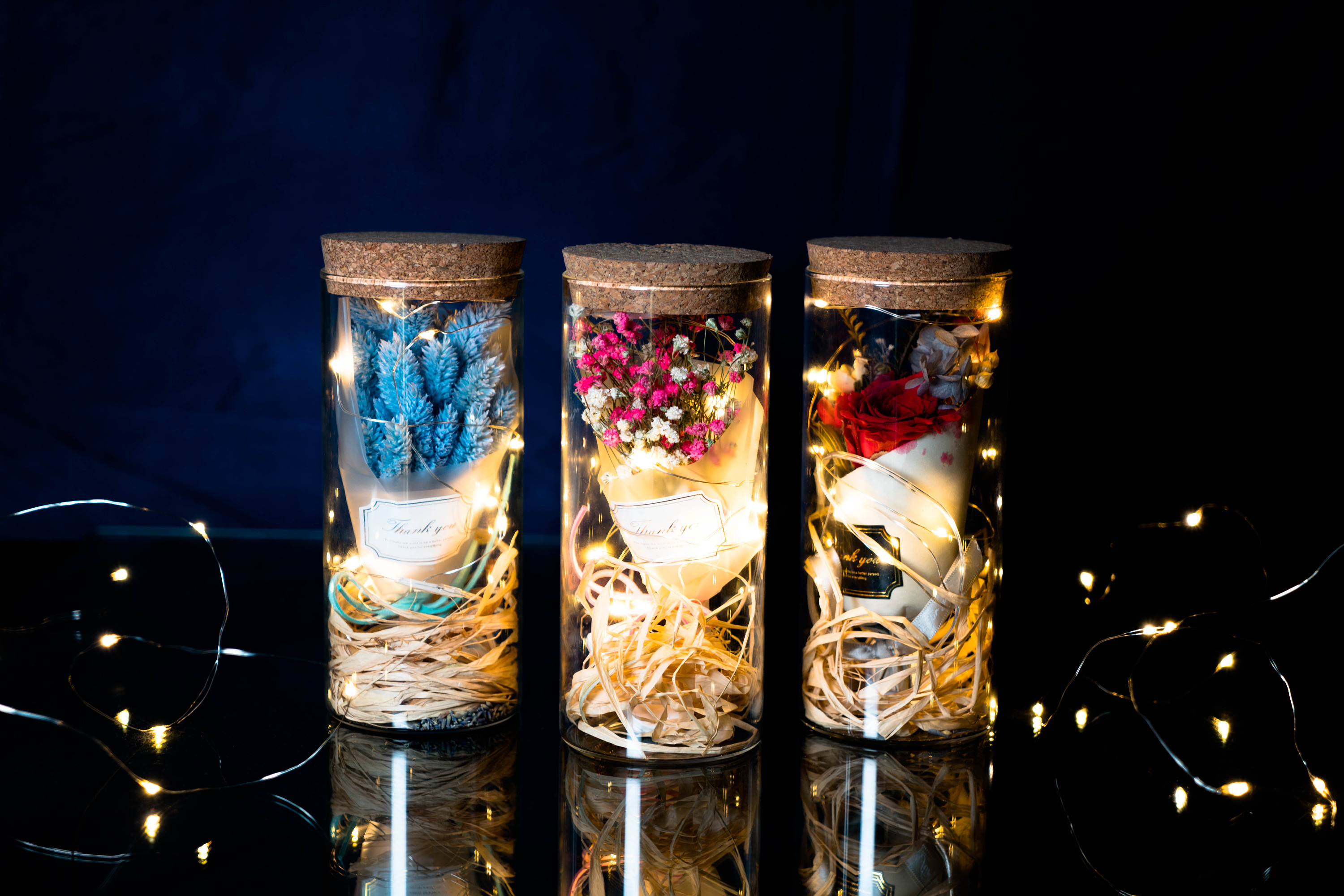 永生花干花许愿瓶