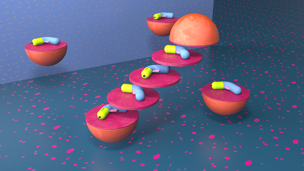 C4D产品动画-博世电钻