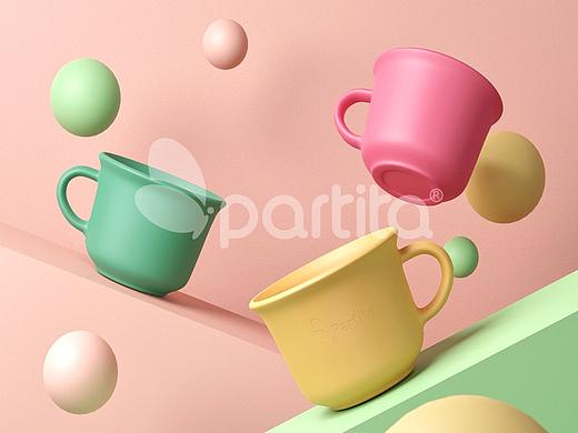 partita儿童硅胶马克杯详情页设计