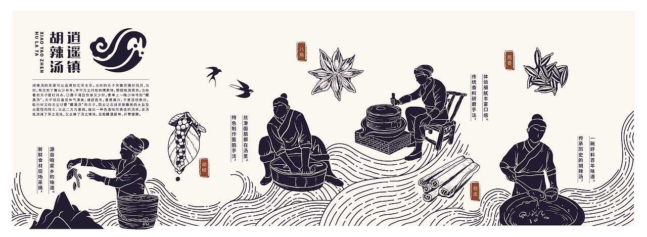 偶旧于新—“逍遥镇胡辣汤”品牌设计