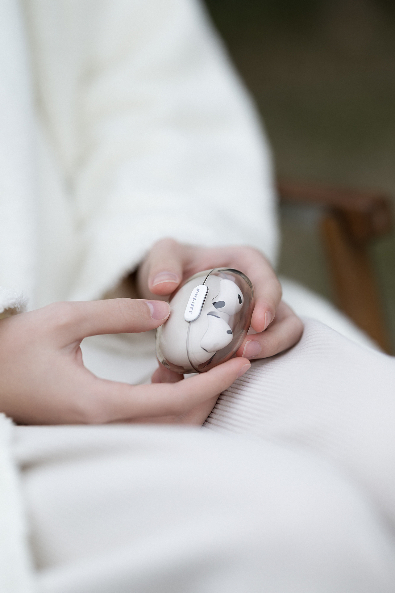 随手拍丨品胜透明TWS蓝牙耳机