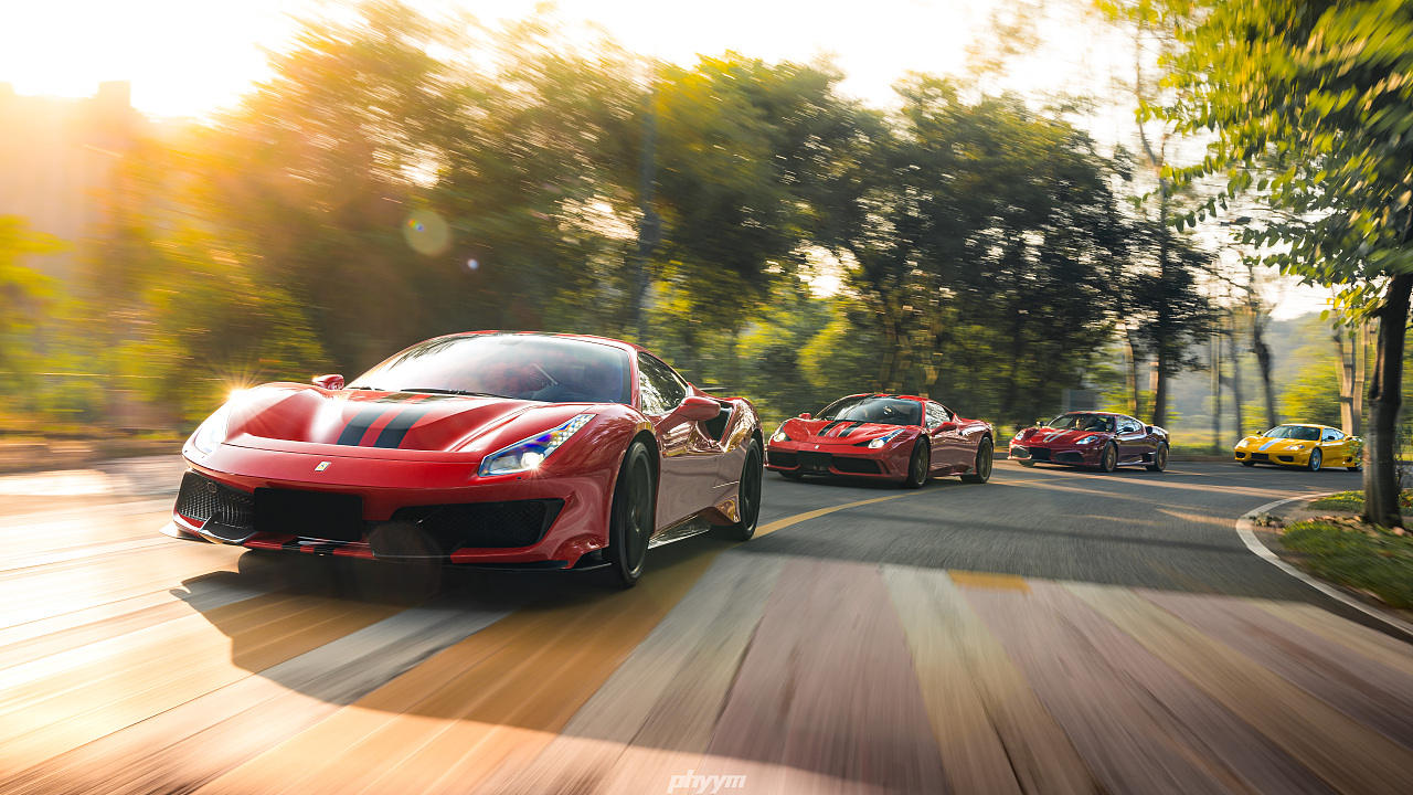 汽車攝影：法拉利旗艦 四代同堂（圖ZMzY5MTk0NjY4） - 產(chǎn)品攝影 - 站酷設(shè)計(jì)師phyym玉米原創(chuàng)素材 - 站酷ZCOOL
