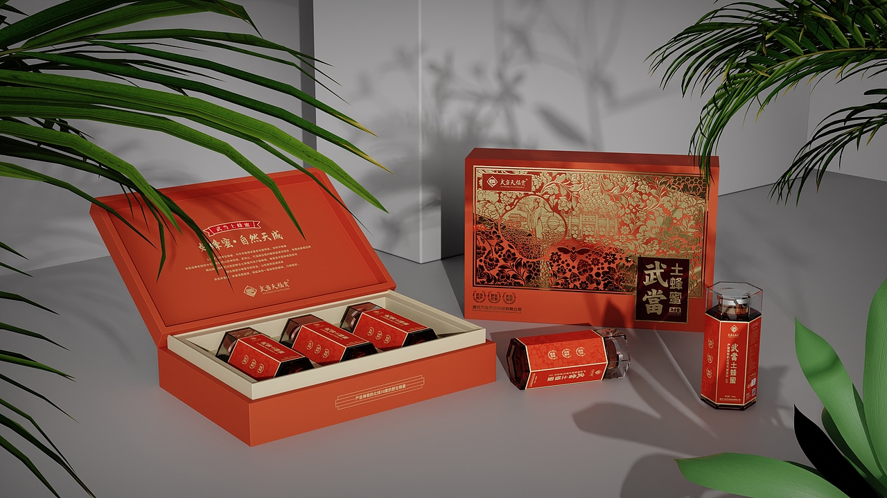 武当天福贡丨野生蜂蜜包装设计（图ZMzIyMTI3MDc2） - 包装 - 站酷设计师魏弢原创素材 - 站酷ZCOOL