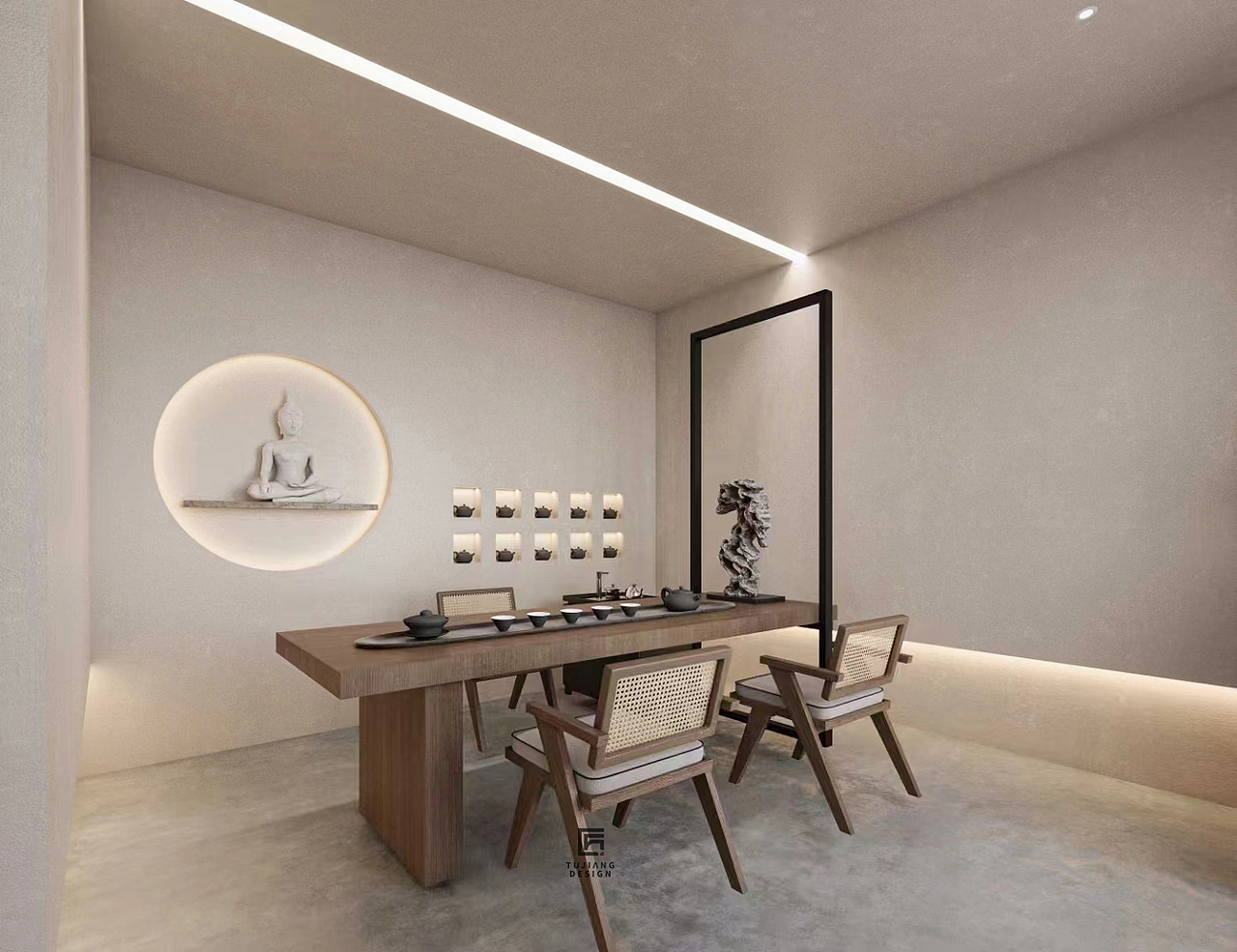 工装茶室设计案例|在时光的褶皱中,寻回生活的禅意