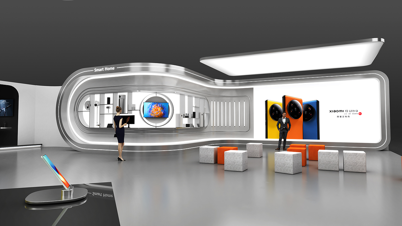 小米数字旗舰系列海外展位（图ZMzcwMjMzNzgw） - 展陈设计 - 站酷设计师老尼不懂原创素材 - 站酷ZCOOL