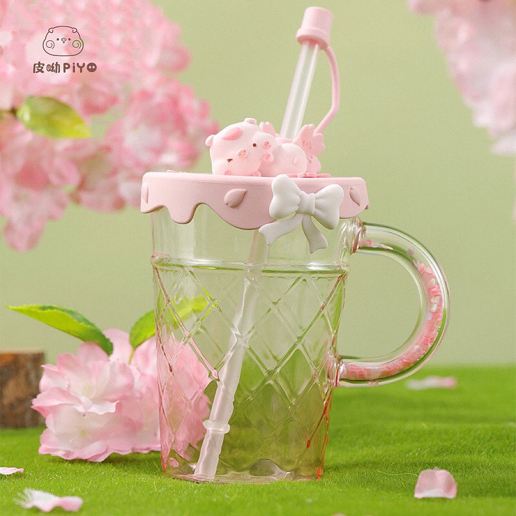IP周边｜粉嫩嫩的皮呦piyo猪猪樱花杯🌸（图ZMjkzNTc3ODc2） - 生活用品 - 站酷设计师萌扎piyomi原创素材 - 站酷ZCOOL