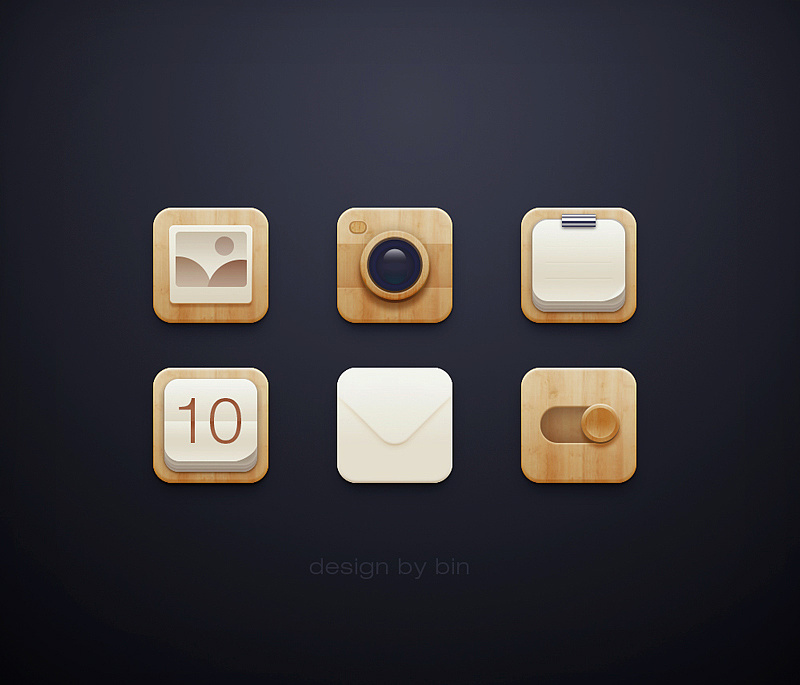 木纹质感小图标