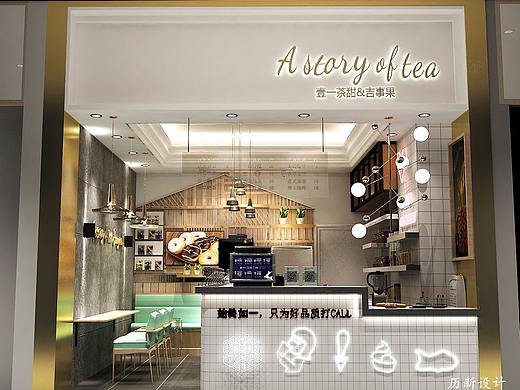 沈阳壹一茶甜新式轻奢奶茶店装修设计案例-历新设计