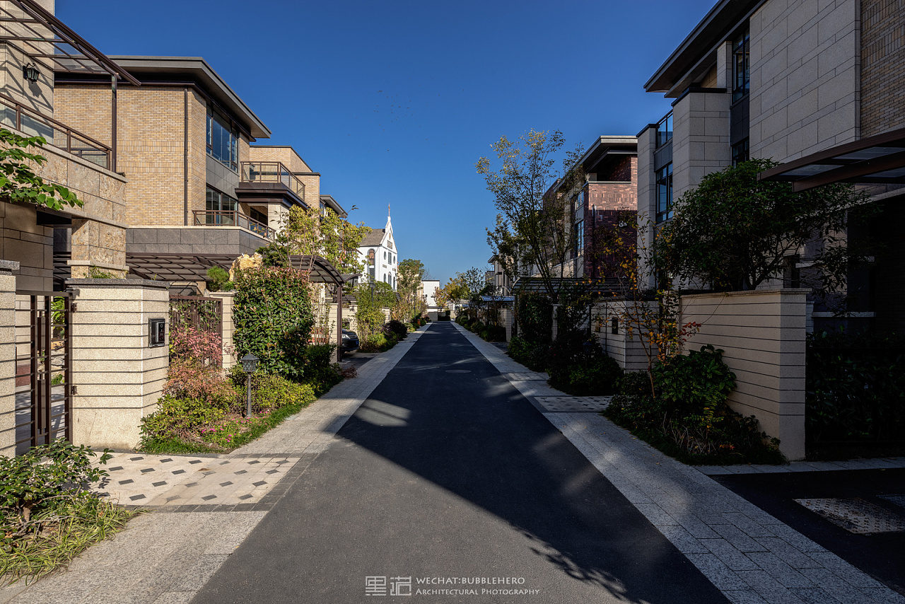 建筑摄影地产摄影黄山栢悦府别墅群景观拍摄
