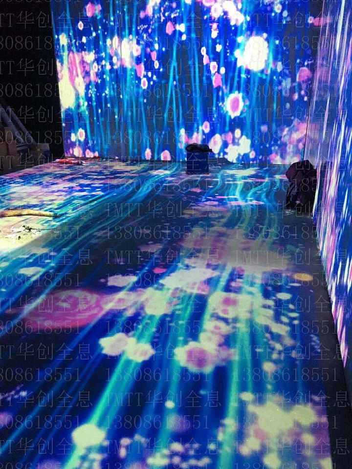 文旅夜游全息繁华瀑布