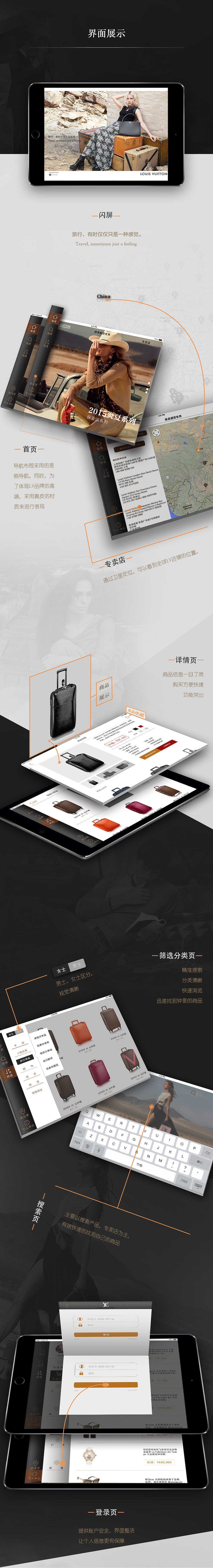 路易威登iPad端APP （下）（图ZMzc0Nzk0OTY=） - APP界面 - 站酷设计师Dracy原创素材 - 站酷ZCOOL