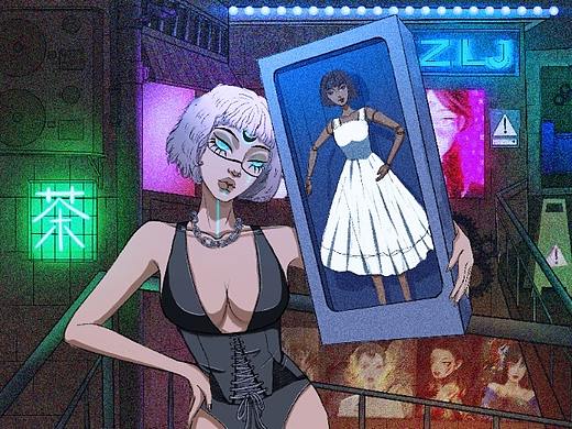 赛博朋克辣妹（个人主页-ZNTUyODY4MDQ=） - 创作习作 - 站酷设计师小甄真不戳原创素材 - 站酷ZCOOL