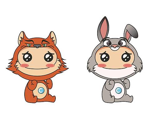 小c 衍生图  插画娃娃