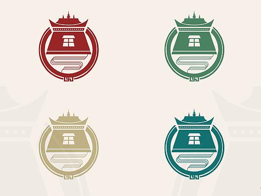 旅游景点---藏元素logo设计#藏式设计
