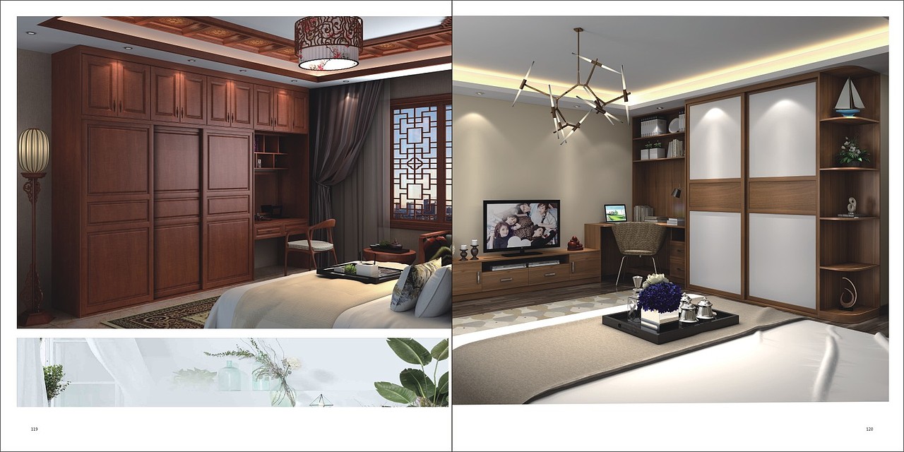 板式家具画册彩页设计 全屋定制图册色卡制作印刷厂家