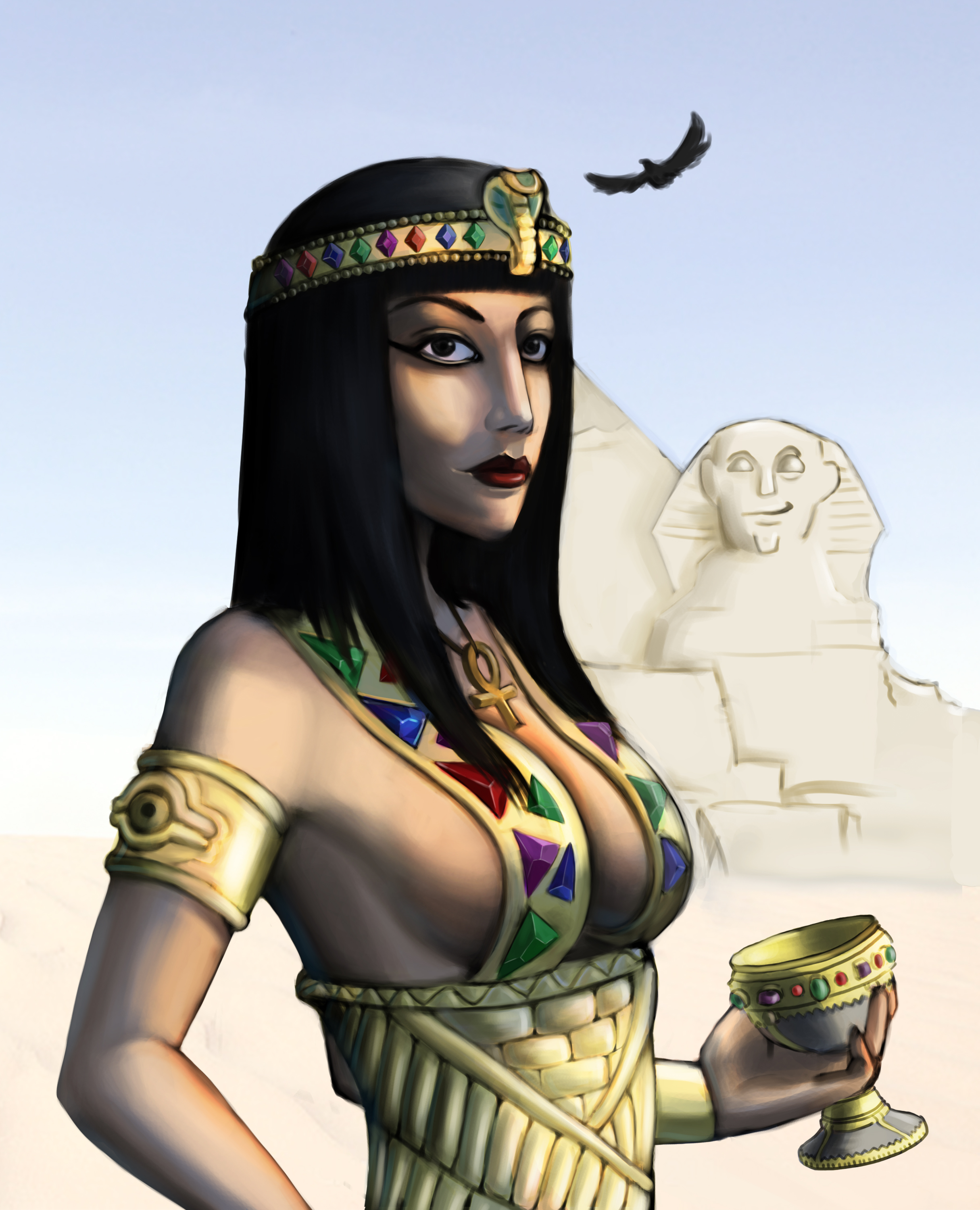 埃及女王 原画图片