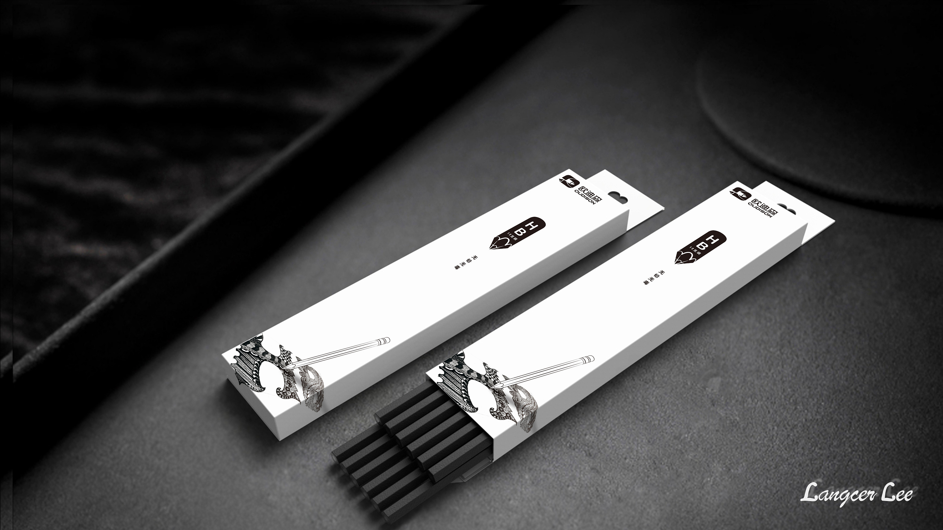 【欧迪森铅笔彩铅包装】文具礼盒创意包装 by 小狼君