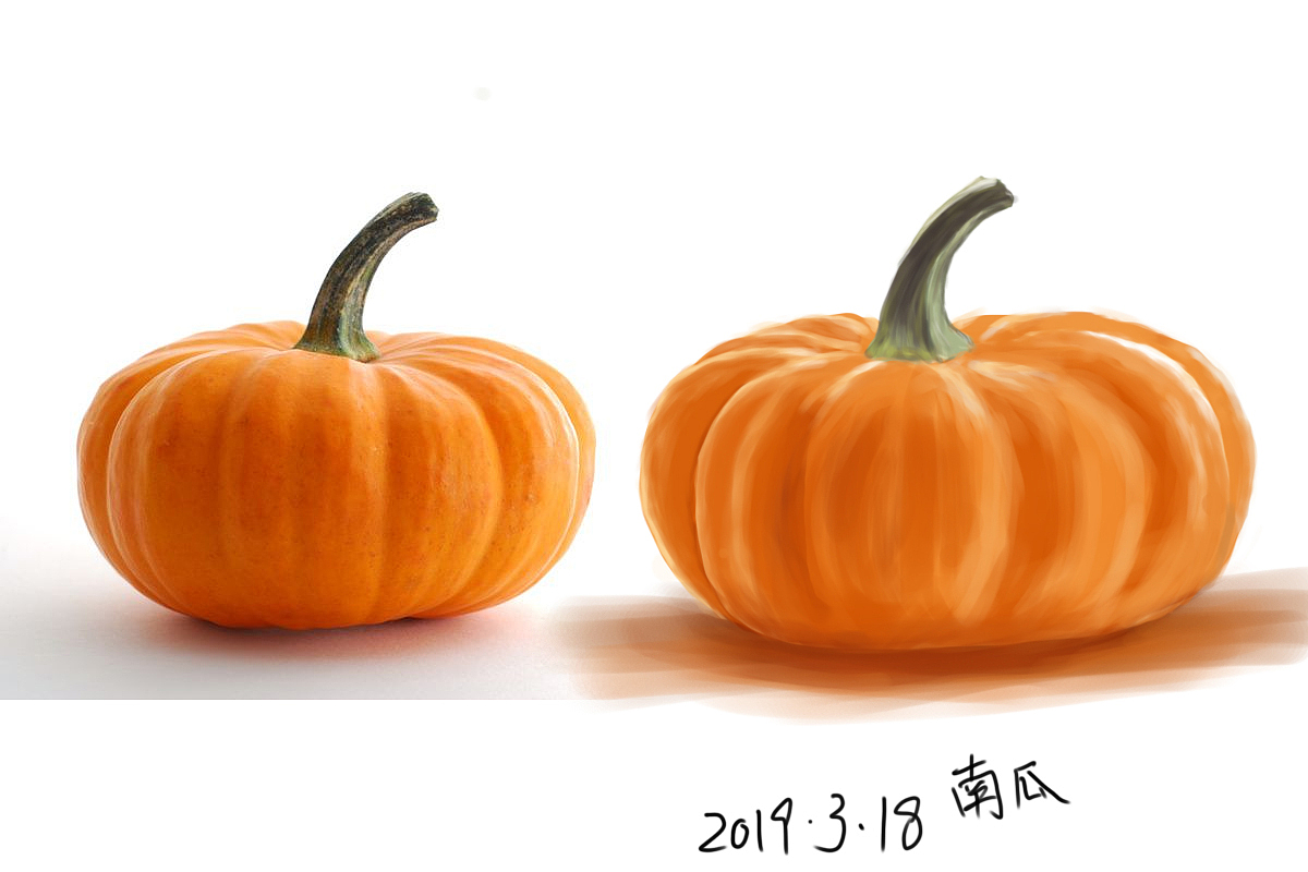 临摹 南瓜