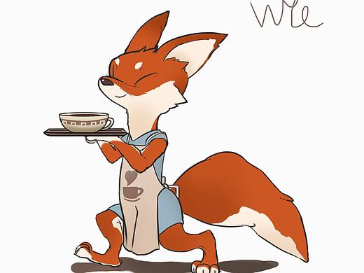服务员来杯咖啡（个人主页-ZNDY3NjUwNzI=） - 儿童插画 - 站酷设计师双星之门原创素材 - 站酷ZCOOL