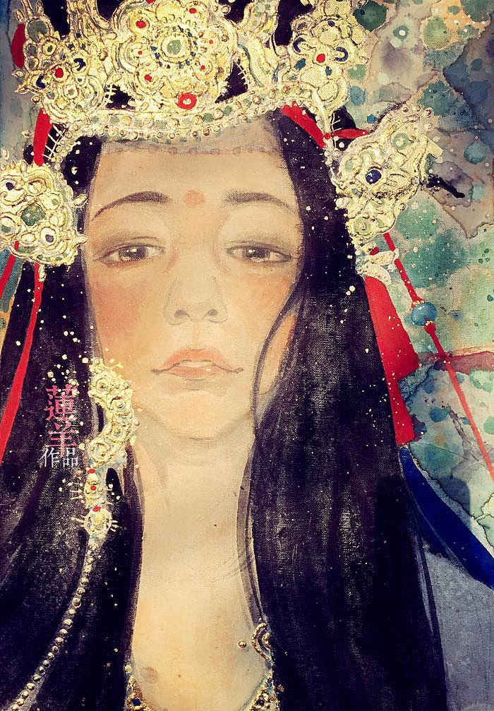 【新岩彩·尼泊尔公主】浅谈赏画的四个境界