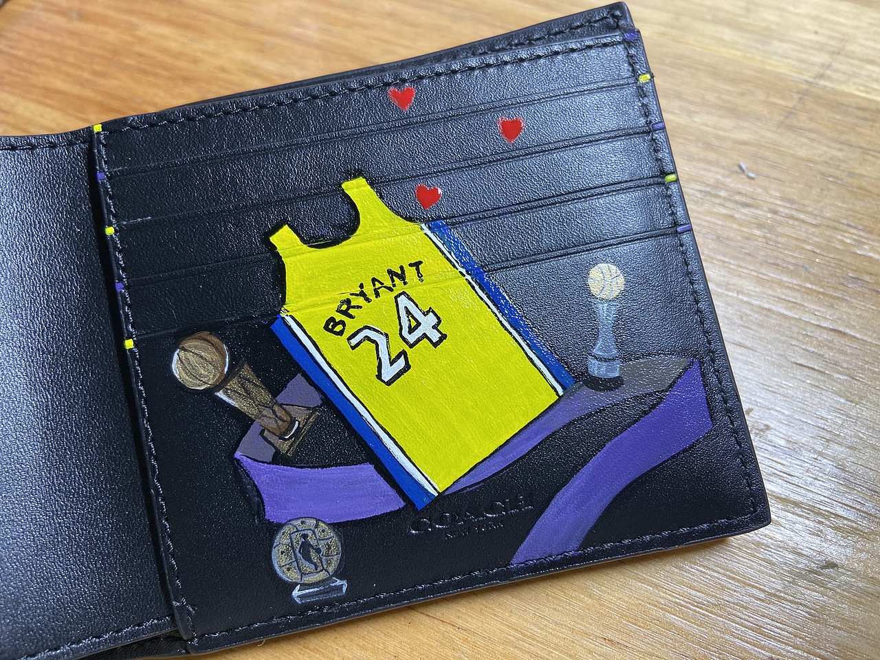 手绘钱包~纪念科比