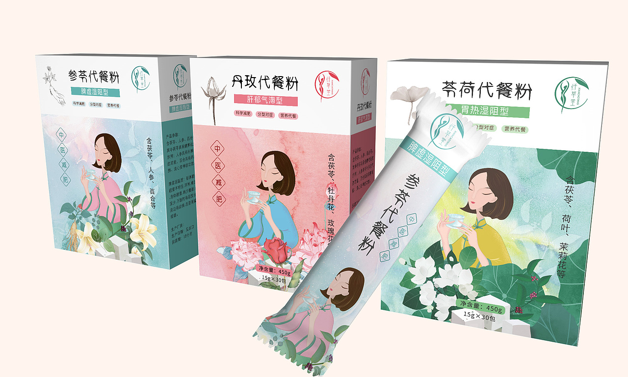 平面--包装,代餐粉包装
