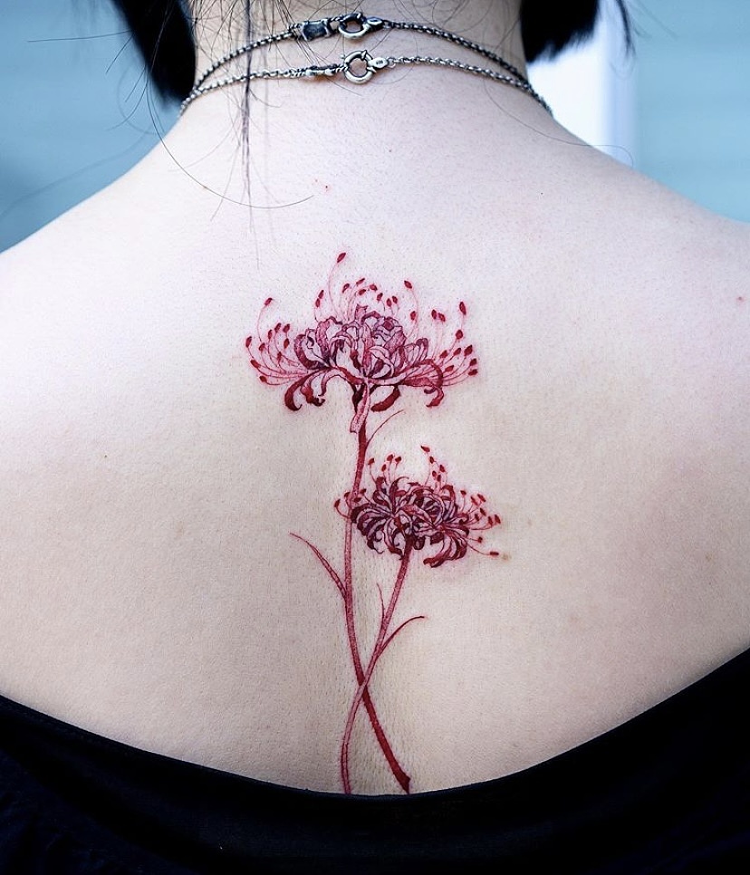 彼岸花纹身合集西安纹身佳佳刺青 原创作品 站酷 Zcool