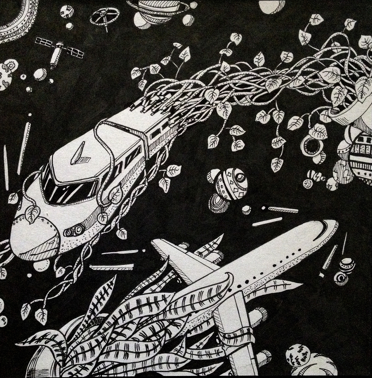 植物与科技|插画|插画习作|jay杨 - 原创作品 - 站酷 (zcool)