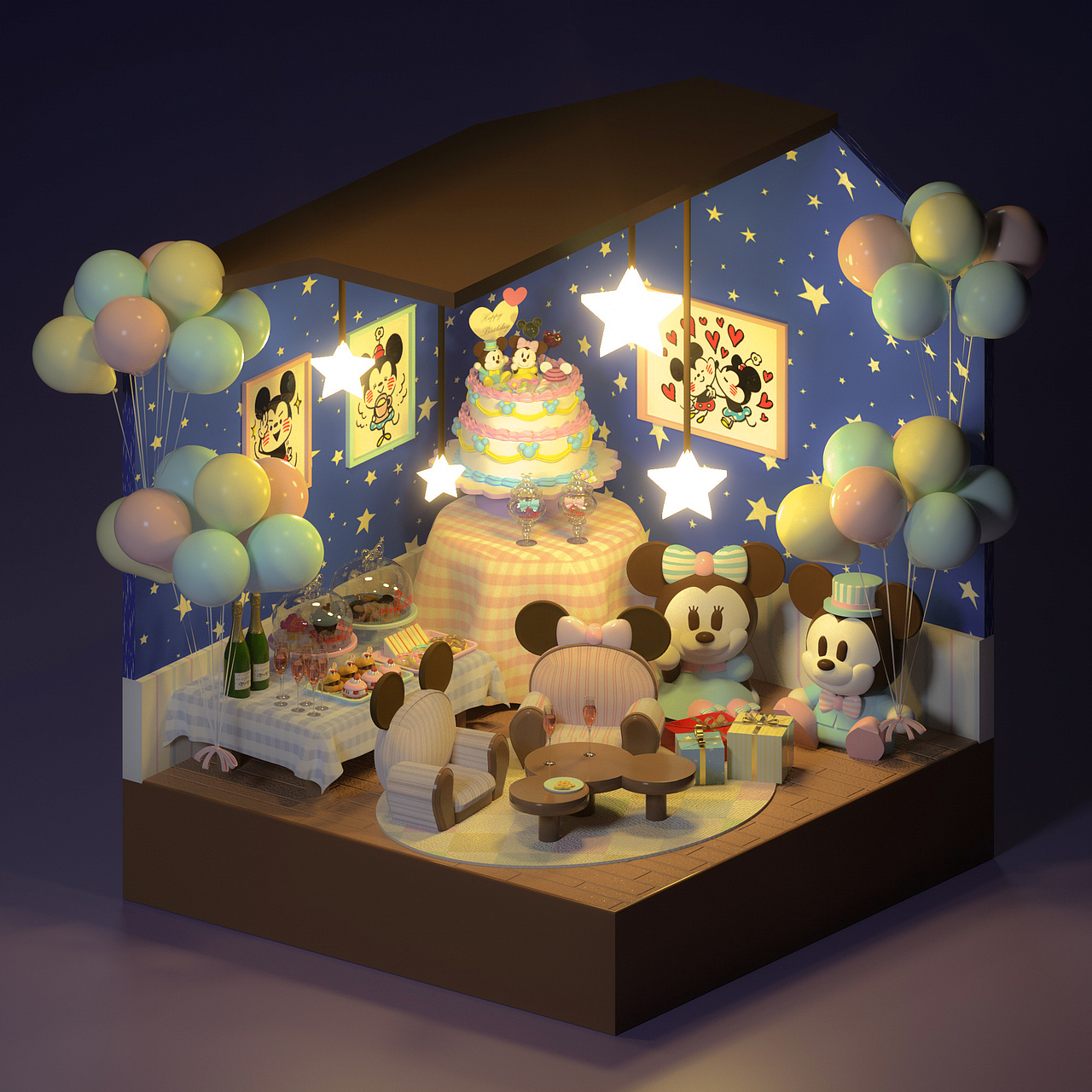 迪士尼小屋（图ZMTg3MjUwNzk2） - 场景 - 站酷设计师龙龙桑原创素材 - 站酷ZCOOL