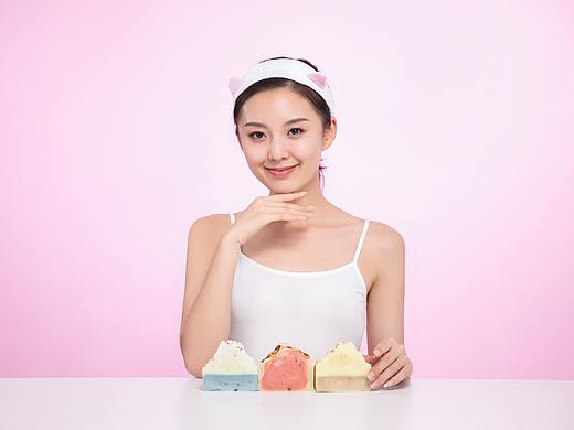 洗脸皂 模特拍摄