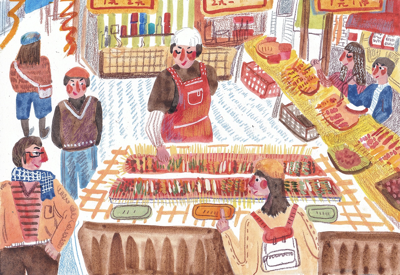 旅行手绘插画宁夏篇（图ZMjY3NTA3Mjg4） - 艺术插画 - 站酷设计师咩咩子Rinko原创素材 - 站酷ZCOOL