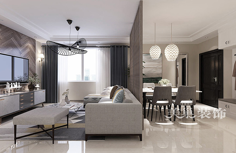 客餐厅隔断布局