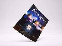 圣羅蘭 黑烏鴉 香水海報 