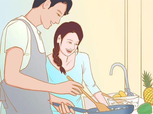 七夕情人节主题插画漫画