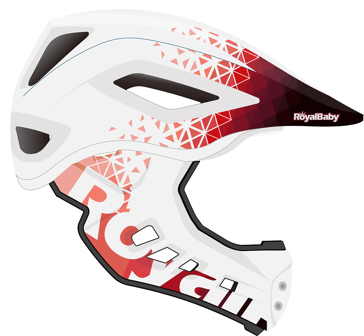 滑步车头盔贴花设计