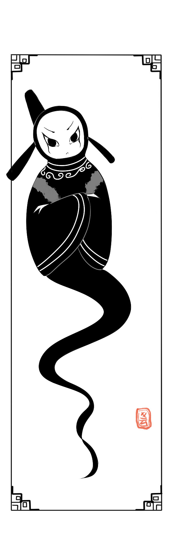 大圣归来同人主题书签之混沌（图ZNDUzNDczNjA=） - 单幅漫画 - 站酷设计师呓凌枫原创素材 - 站酷ZCOOL