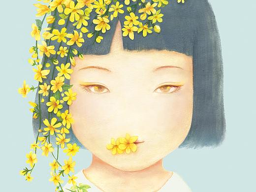 【插画】《生长期》系列-迎春