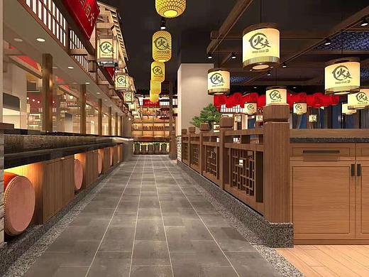 深圳中餐厅设计 深圳中餐厅装修 中式餐馆餐饮店设计