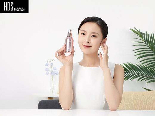护肤精华液产品模特图拍摄+静物图拍摄