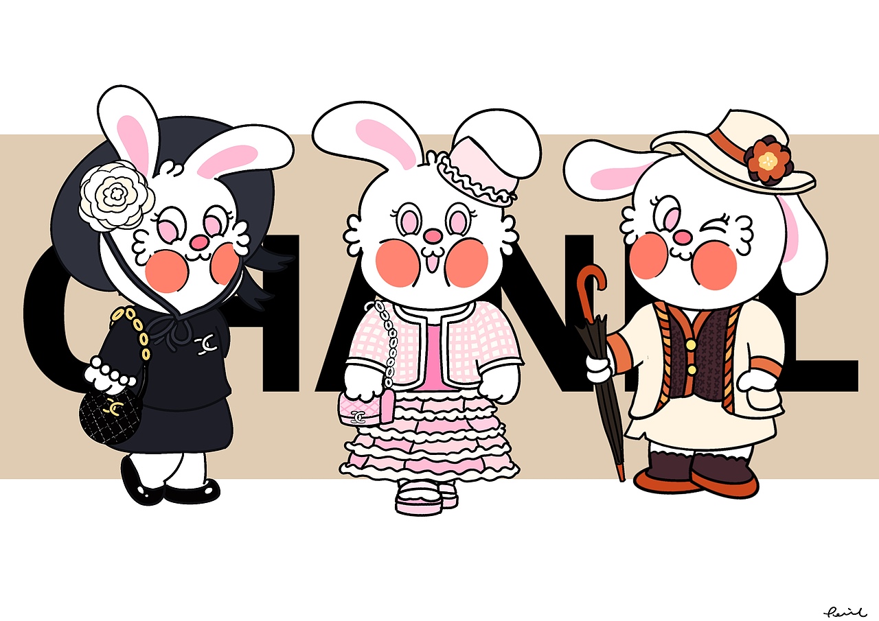 屁花兔Cos各种大牌