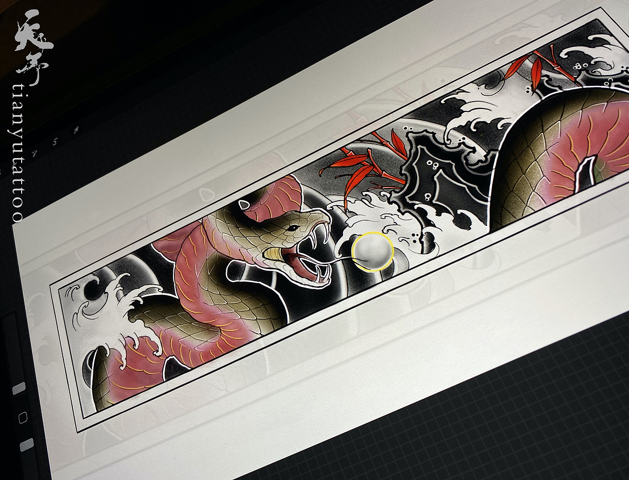 【客稿】传统蛇腿环 (天予刺青·彦伊作品)