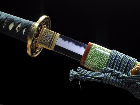 龙泉刀剑-风斩|t10钢烛火刃(dj-1383)