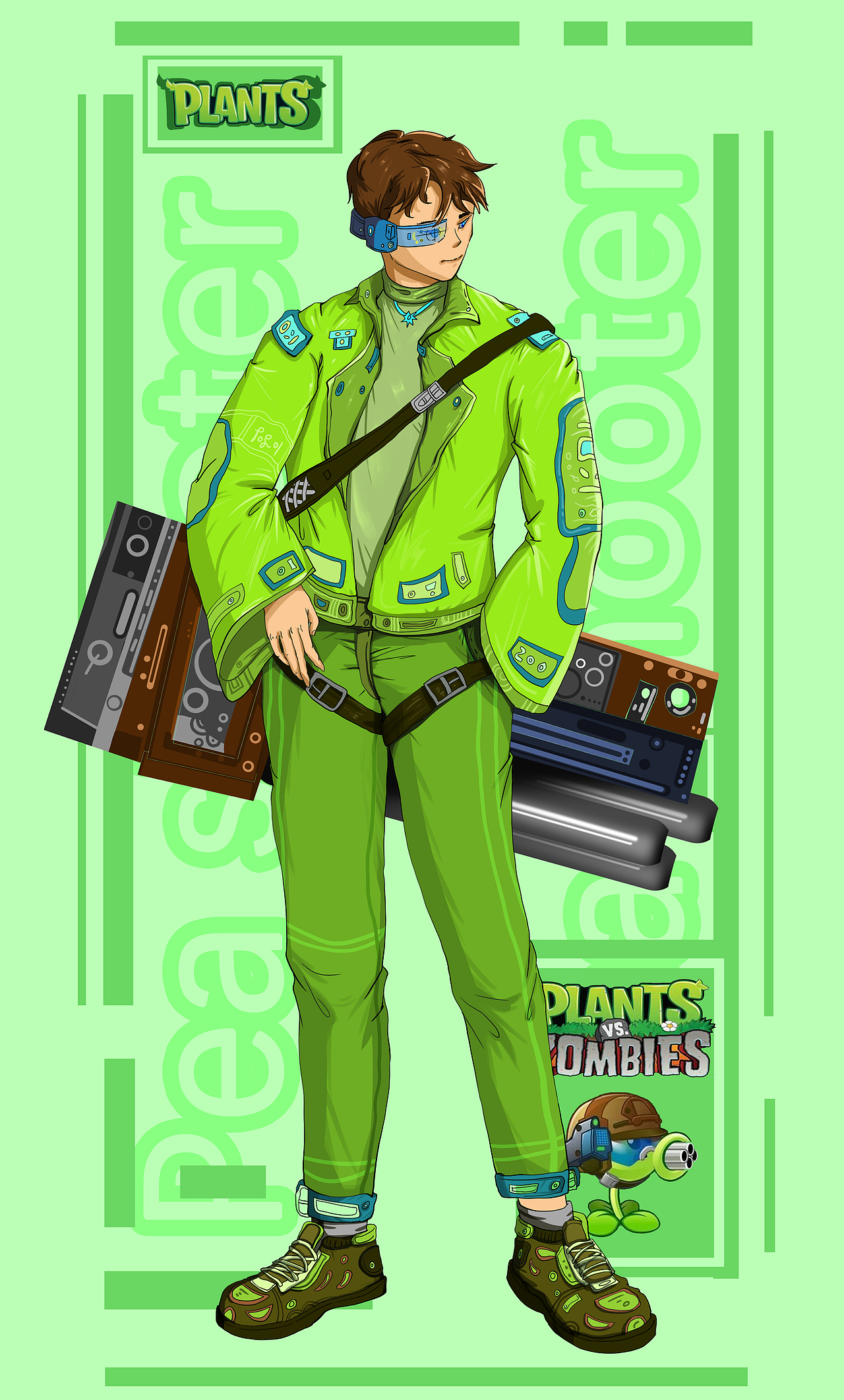 植物大战僵尸拟人创作（图ZMjc5MzcxMjY4） - 绘本 - 站酷设计师L糯米橙子原创素材 - 站酷ZCOOL