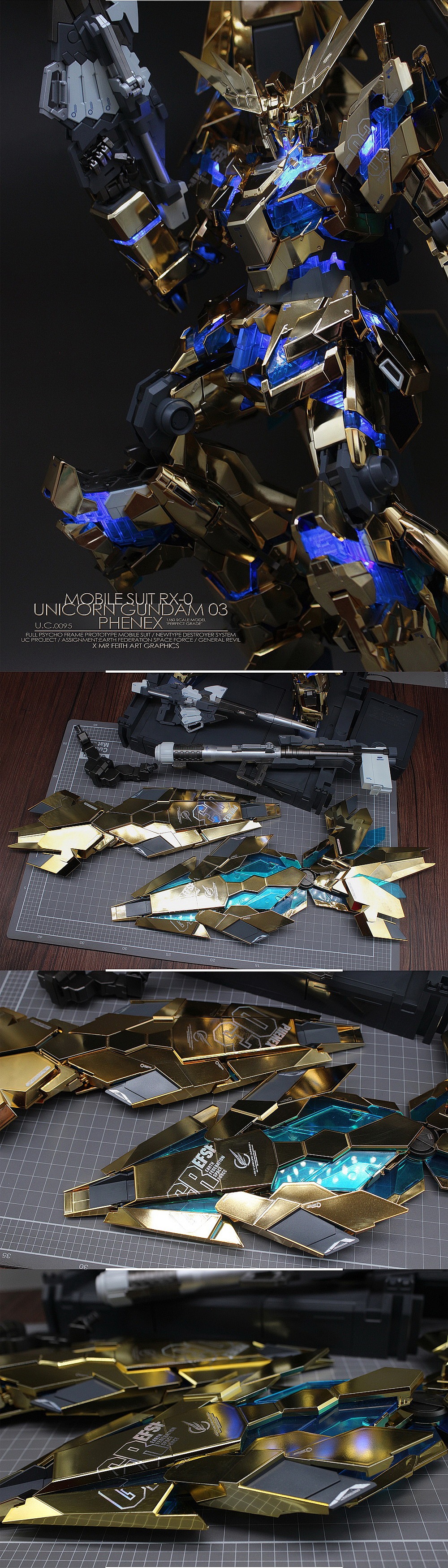 PG RX-0 Unicorn Gundam独角兽3号机 Phenex. No3410b（图ZOTk2MDYyNjQ=） - 手办/模玩 - 站酷设计师Mr_Feith原创素材 - 站酷ZCOOL