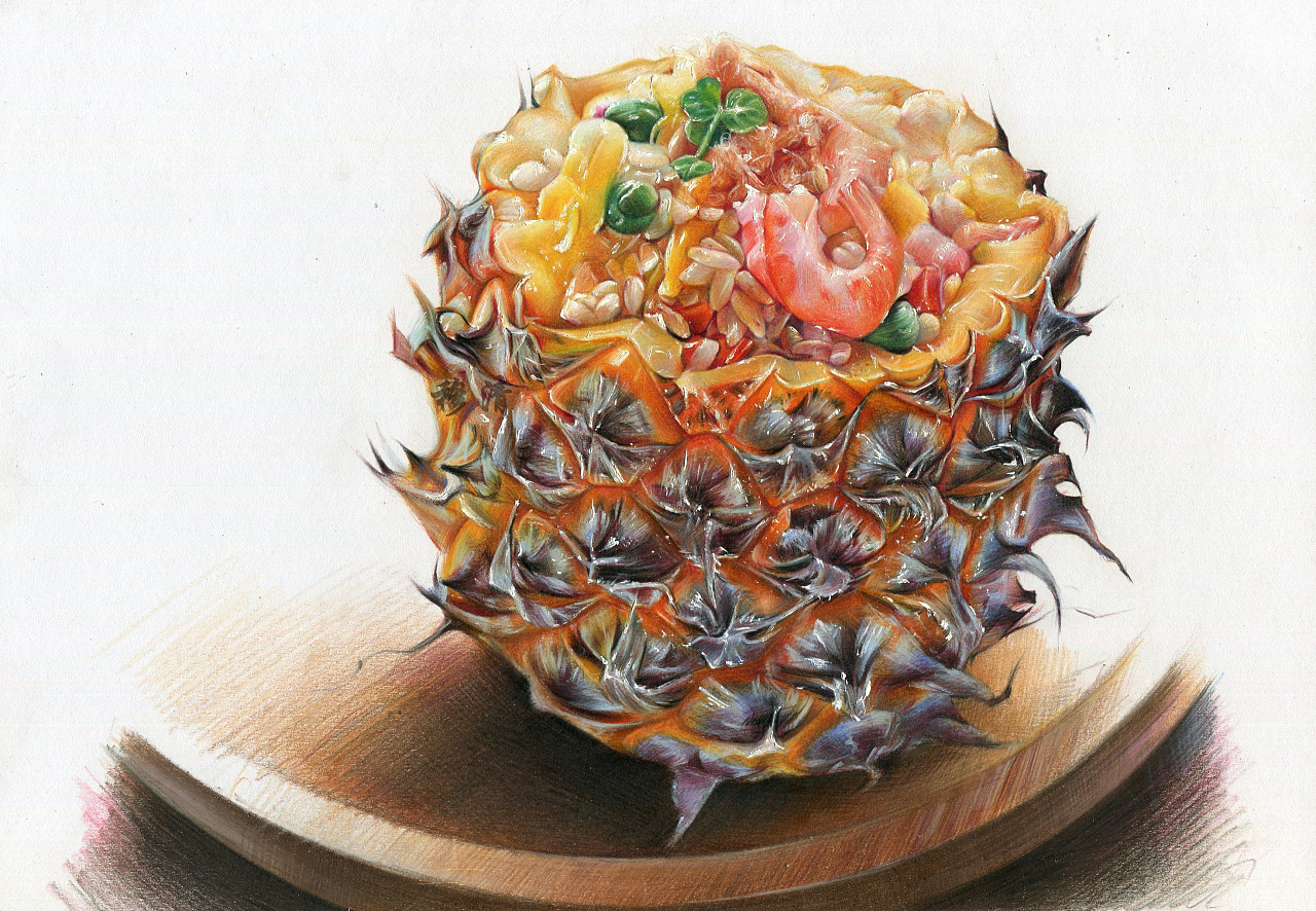 彩铅画 食物系列|纯艺术|彩铅|wtymoon - 原创作品 - 站酷 (ZCOOL)