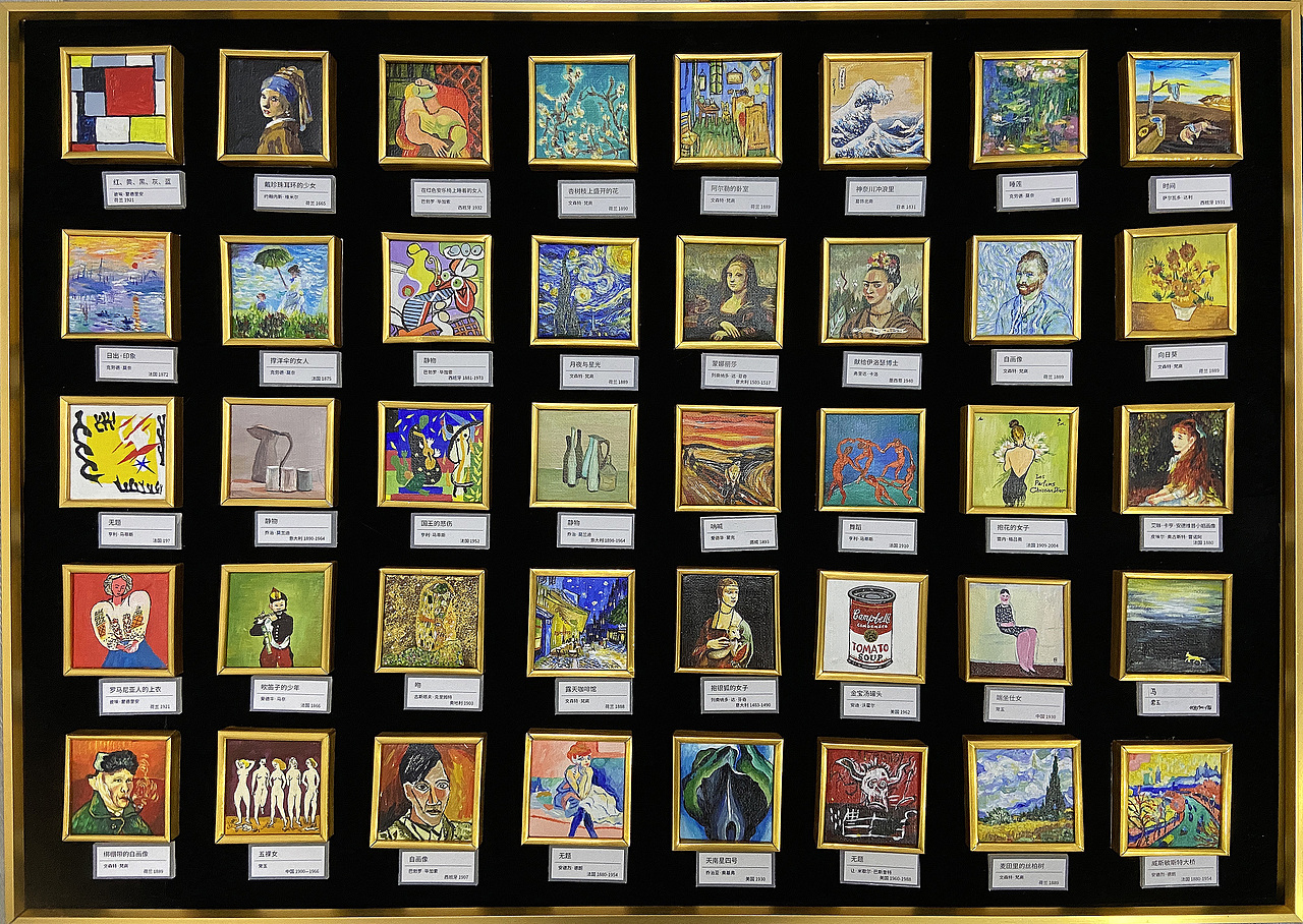 我家有个卢浮宫——世界名画超迷你小油画丙烯画纯手绘（图ZMjM4MjkwOTA4） - 绘画 - 站酷设计师非本性原创素材 - 站酷ZCOOL